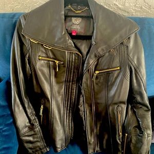Black leather Vince Camuto Jacket